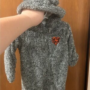 Chicago bears baby fuzzy one piece